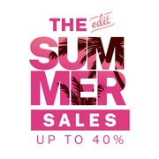 Summer Sales with offers up to -40% off