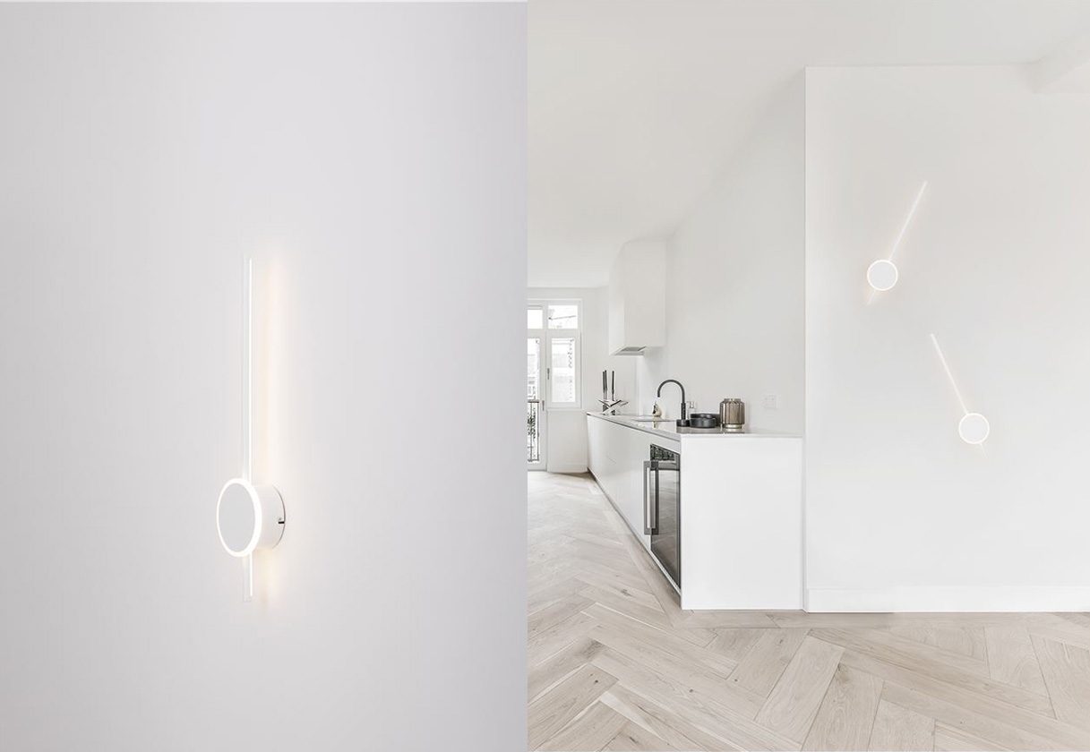 Clock wall lamp