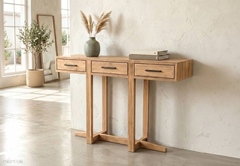 Κονσόλα Estrada σε φυσικό ξύλο teak rustic