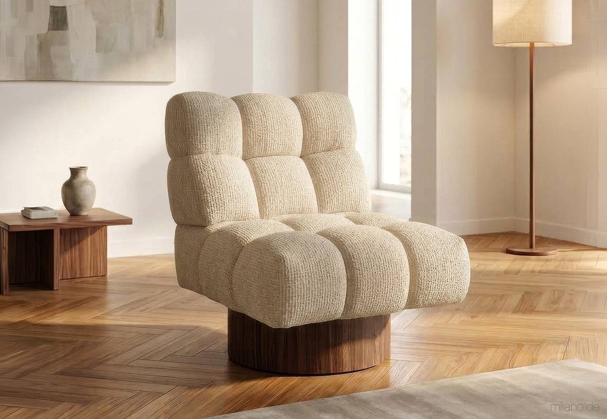 Isbet swivel armchair