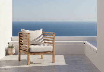 Πολυθρόνα εξωτερικού χώρου Manilva σε ξύλο teak