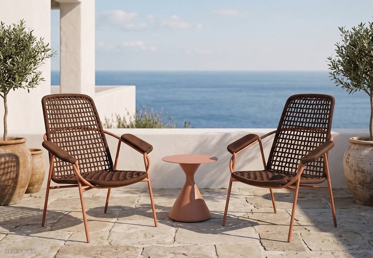 Harpy Terracotta armchair