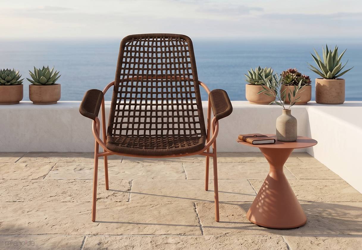 Harpy Terracotta armchair