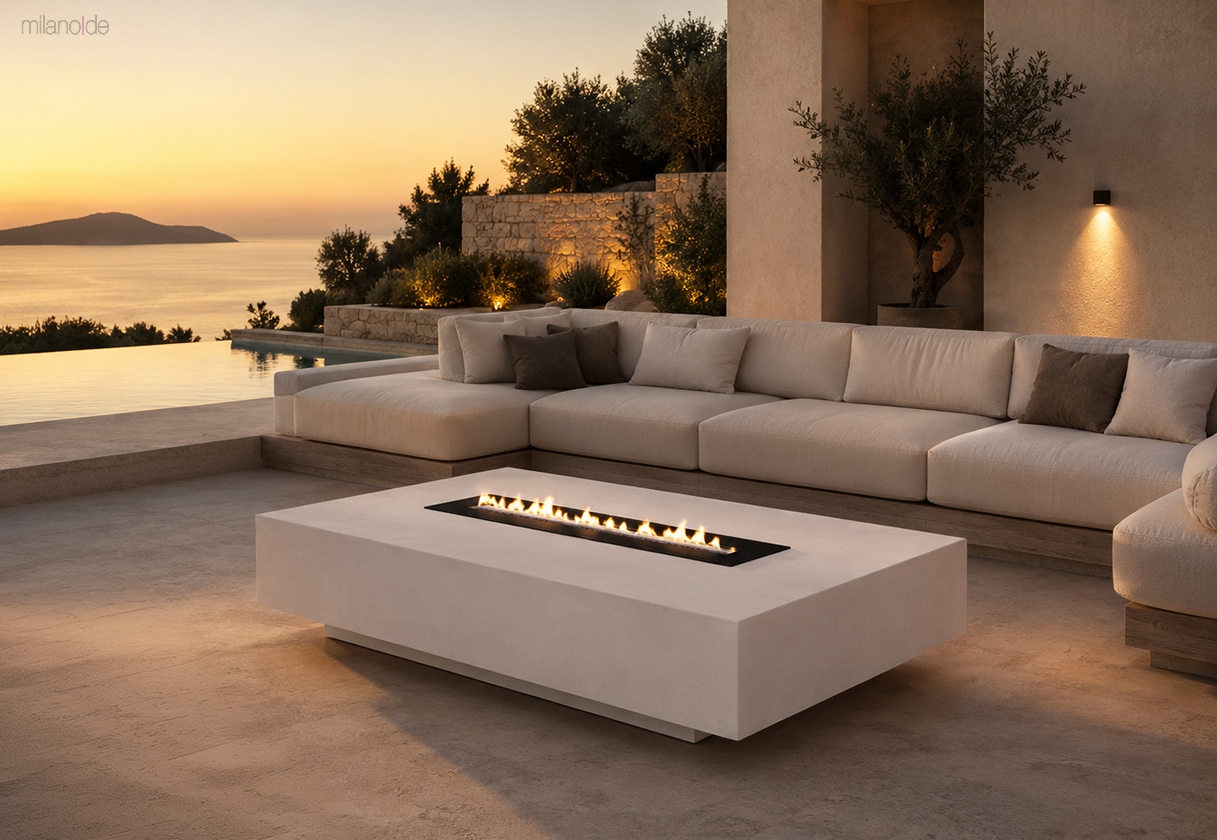 Short Fire Outdoor coffee table