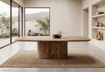 Τραπέζι Delara σε μασίφ ξύλο teak rustic